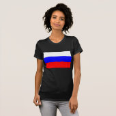 Vrouwen T-Shirt met vlag van Rusland (Voorkant volledig)