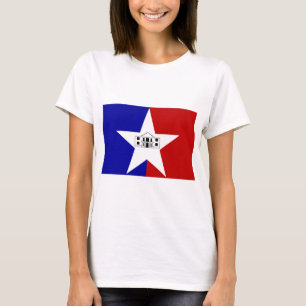 Vrouwen T Shirt met Vlag van San Antonio, USA