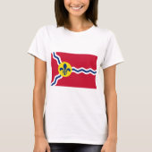 Vrouwen T-Shirt met vlag van St. Louis, Missouri (Voorkant)