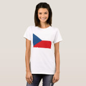 Vrouwen T-Shirt met vlag van Tsjechië (Voorkant volledig)