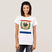 Vrouwen T Shirt met Vlag van West Virginia (Voorkant volledig)