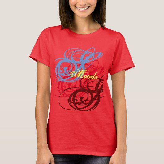 Vrouwen T shirt Moods Design (Voorkant)