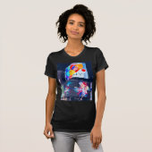 Vrouwen T Shirt New York Time Square 2025 (Voorkant volledig)