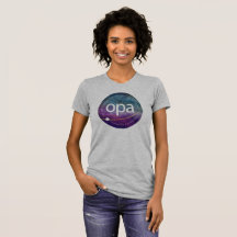 Vrouwen T-shirt OPA Logo kleurrijk wassen