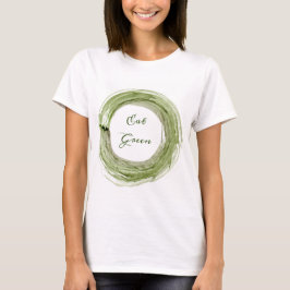 Vrouwen T-shirt vegan Eat Green slogan