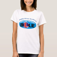 Vrouwen T-shirt voor Driving Blue School afgestude
