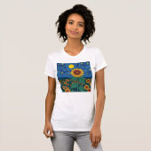 Vrouwen T-shirts Zonnebloem (Voorkant volledig)