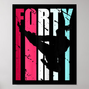 Vrouwen Taekwondo 40e verjaardag Martial Arts Kara Poster