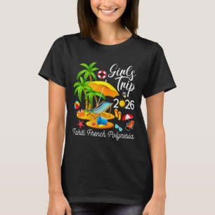 Vrouwen tahiti frans polynesië strand zomer meisje t-shirt