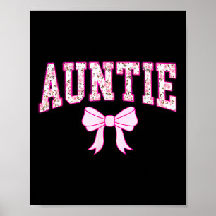 Vrouwen Tante Coquette Bow Roze Esthetische Moeder Poster