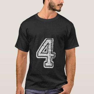 Vrouwen Team Jersey Uniformen Nummer 4 Vier Schole T-shirt