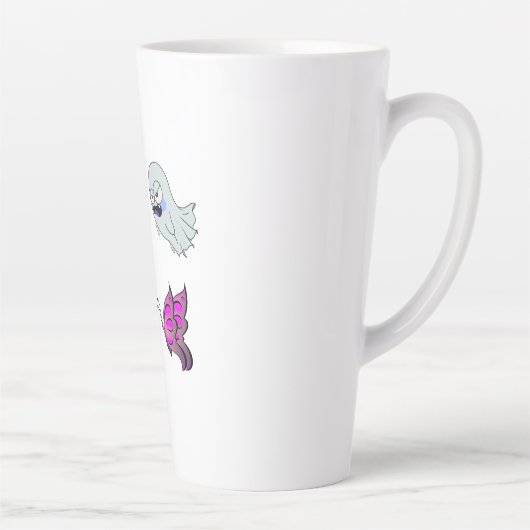 Vrouwen Tee Shirts, Mannen Shirten Latte Mok (Rechts)