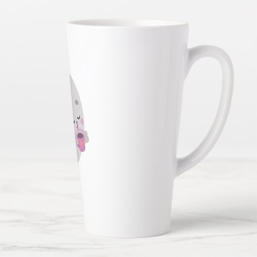 Vrouwen Tee Shirts, Mannen Shirten Latte Mok (Rechts)