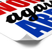 Vrouwen tegen Greg Abbott Texas Poster (Hoek)