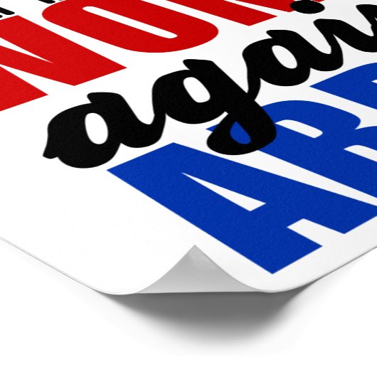 Vrouwen tegen Greg Abbott Texas Poster (Hoek)