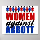 Vrouwen tegen Greg Abbott Texas Poster (Voorkant)