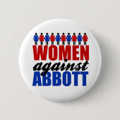 Vrouwen tegen Greg Abbott Texas Ronde Button 5,7 Cm (Voorkant)