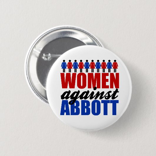 Vrouwen tegen Greg Abbott Texas Ronde Button 5,7 Cm (Voorkant /achterkant)