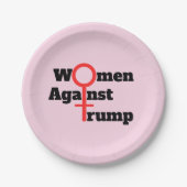Vrouwen tegen het papieren Bord van Trump (Voorkant)