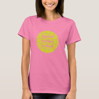Vrouwen tegen modern Football (bruin/Limoen) T-shirt