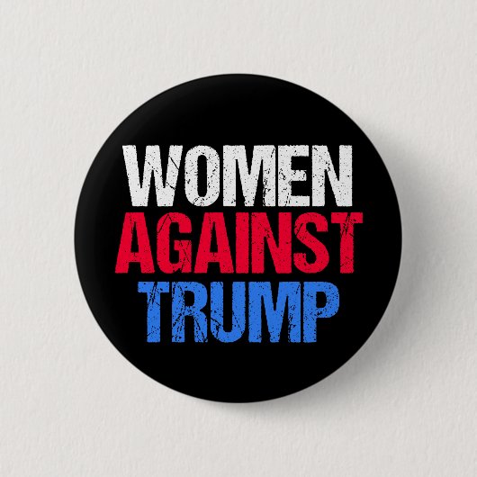 Vrouwen tegen Trump 2024 verkiezingen zwart Ronde Button 5,7 Cm (Voorkant)