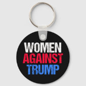 Vrouwen tegen Trump 2024 verkiezingen zwart Sleutelhanger (Achterkant)
