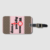 Vrouwen tegen Trump Bagagelabel (Voorkant (horizontaal))