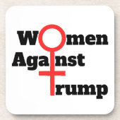 Vrouwen tegen Trump Beverage Coaster Bier Onderzetter (Voorkant)