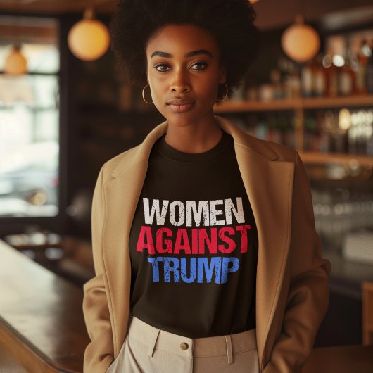 Vrouwen tegen Trump Black T-shirt