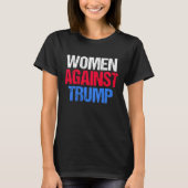 Vrouwen tegen Trump Black T-shirt (Voorkant)