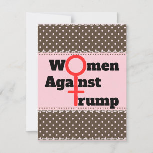 Vrouwen tegen Trump Briefkaart