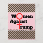 Vrouwen tegen Trump Briefkaart (Voorkant)