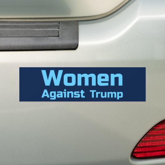 Vrouwen tegen Trump Bumpersticker (Op auto)