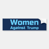 Vrouwen tegen Trump Bumpersticker (Voorkant)