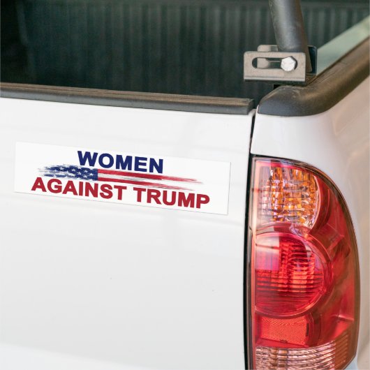 Vrouwen tegen Trump Bumpersticker (Op Truck)