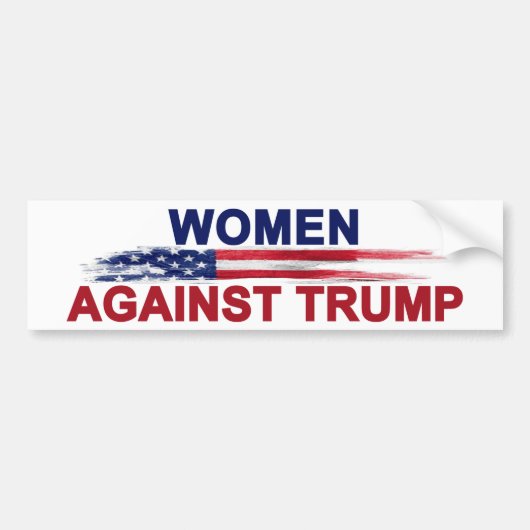 Vrouwen tegen Trump Bumpersticker (Voorkant)