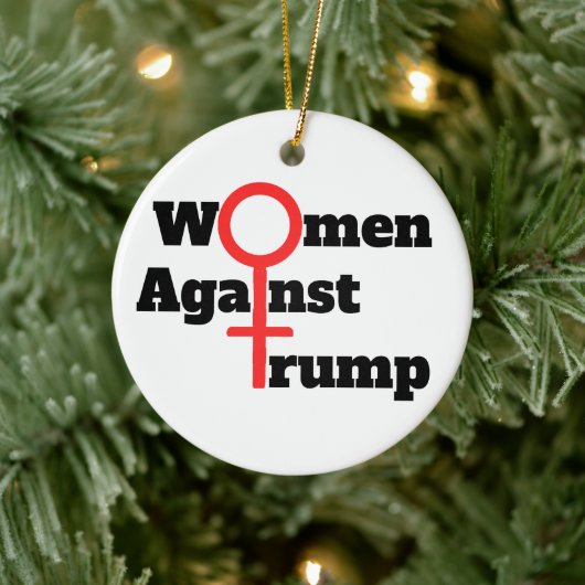 Vrouwen tegen Trump Keramisch Ornament (Boom)