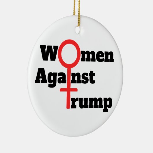 Vrouwen tegen Trump Keramisch Ornament (Rechts)
