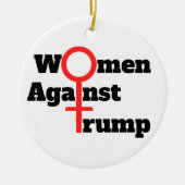 Vrouwen tegen Trump Keramisch Ornament (Voorkant)
