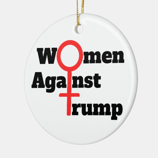 Vrouwen tegen Trump Keramisch Ornament (Links)