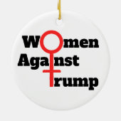 Vrouwen tegen Trump Keramisch Ornament (Achterkant)