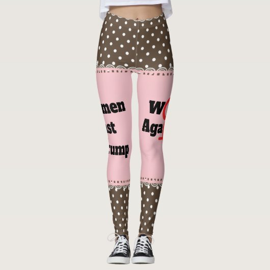 Vrouwen tegen Trump Leggings (Voorkant)
