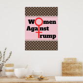 Vrouwen tegen Trump Poster (Keuken)