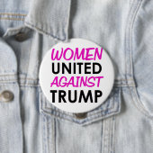Vrouwen tegen Trump Ronde Button 4,0 Cm (In situ)