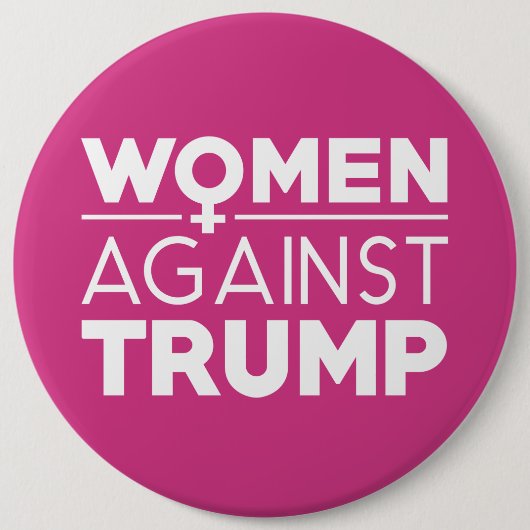 Vrouwen tegen Trump Ronde Button 6,0 Cm (Voorkant)