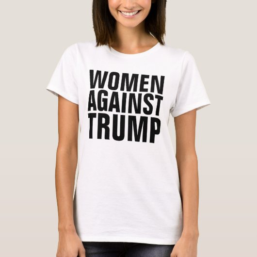 VROUWEN TEGEN TRUMP t-shirts (Voorkant)