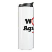 Vrouwen tegen Trump Thermal Tumbler Thermosbeker (Gedraaid links)