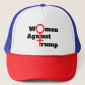 Vrouwen tegen Trump Trucker Hat Trucker Pet (Voorkant)