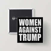 "VROUWEN TEGEN TRUMP" VIERKANTE BUTTON 5,1 CM (Voorkant /achterkant)