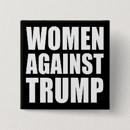 "VROUWEN TEGEN TRUMP" VIERKANTE BUTTON 5,1 CM